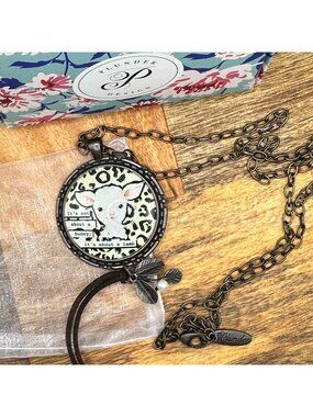Plunder Design "It's About A Lamb" Necklace Unique Lamb Pendant & Chain